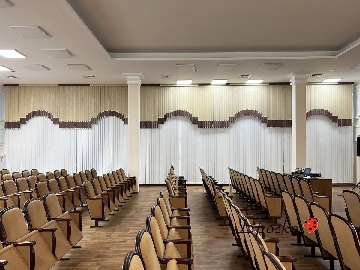 Мультифактурные жалюзи в актовый зал