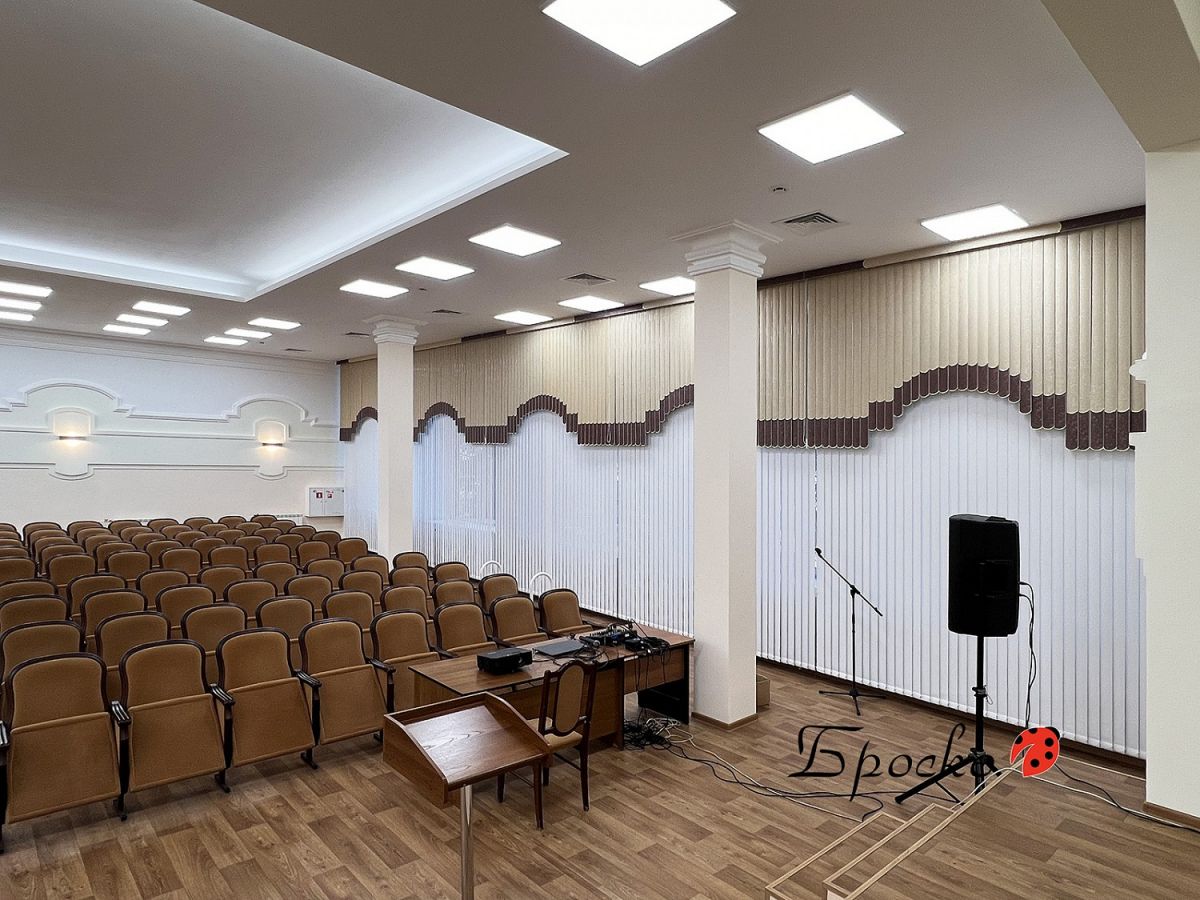 Мультифактурные жалюзи в актовый зал
