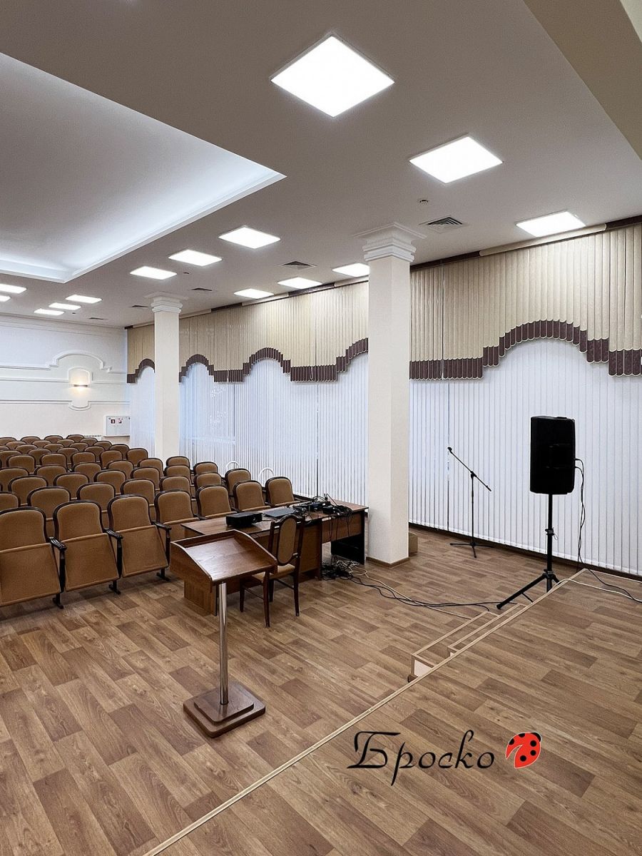 Мультифактурные жалюзи в актовый зал