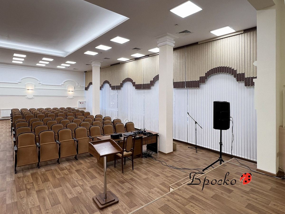 Мультифактурные жалюзи в актовый зал
